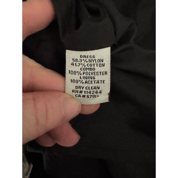 Eliza J Scallop Midi Dress Size 10 Lace Black Event Whimsygoth Elegant Formal - Picture 10 of 12